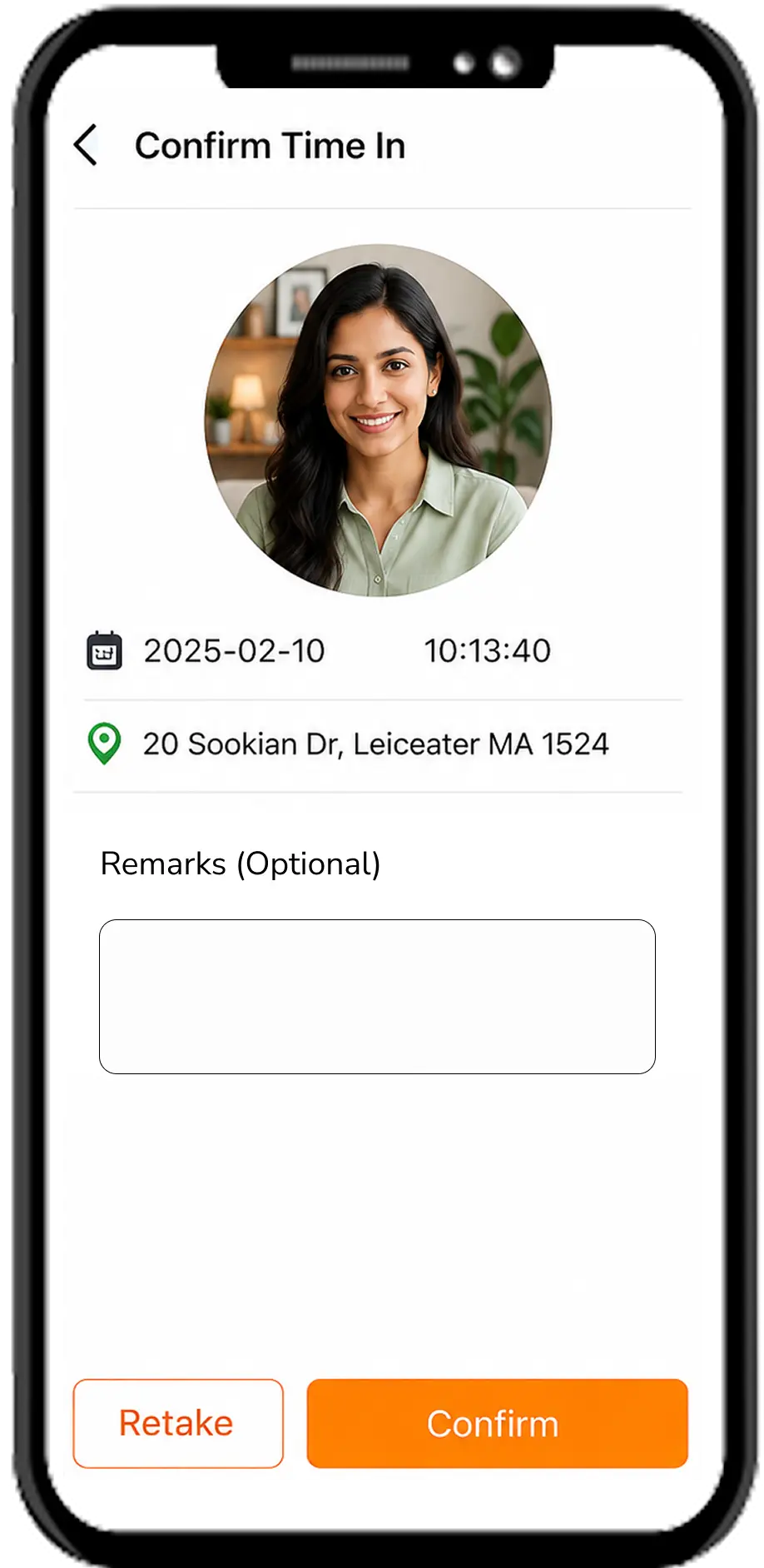 Remote Employees attendance screen